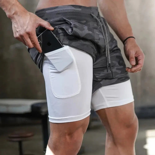 R&B | Camo 2 In 1 Schnell Trocknende Sporthose