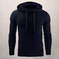 R&B | Kapuzenpullover Slim Passform Weiches Strickmaterial Karomuster Lange Ärmel