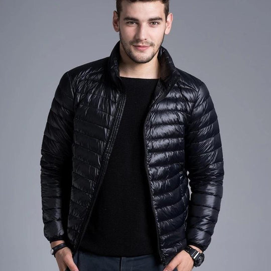 R&B | Pufferjacke Winddicht und Warm Steppdesign Reguläre Passform Reißverschlussverschluss
