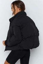 R&B | Pufferjacke - Gestepptes Design - Oversized Fit - Hoher Kragen - Gepolstert und Warm