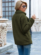 R&B | Pelzjacke Doppelte Knopfleiste Weiche & Warme Teddy-Textur Elegantes Design
