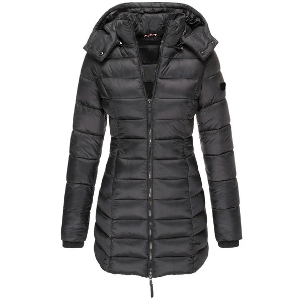 R&B | Daunenjacke lang Kapuze Damen