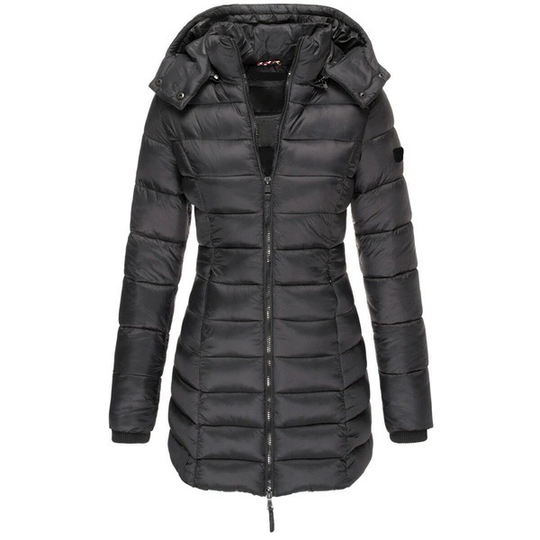 R&B | Daunenjacke lang Kapuze Damen