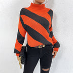 R&B | Gestreifter Strickpullover Mit Lässigem Design