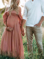 R&B | Boho Chic: Umstandsmode Boot Hals Ranken Kleid