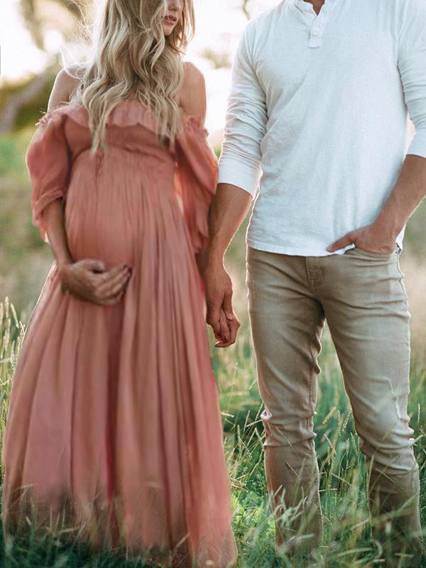 R&B | Boho Chic: Umstandsmode Boot Hals Ranken Kleid