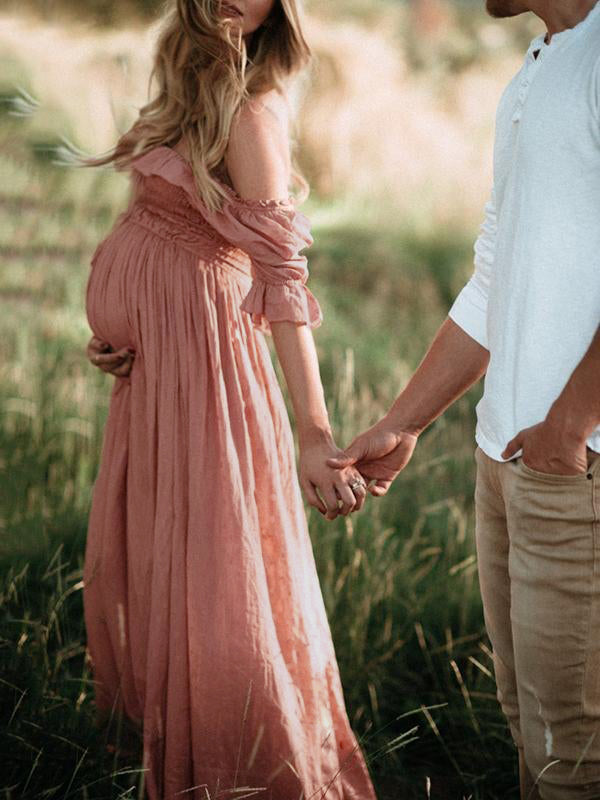 R&B | Boho Chic: Umstandsmode Boot Hals Ranken Kleid