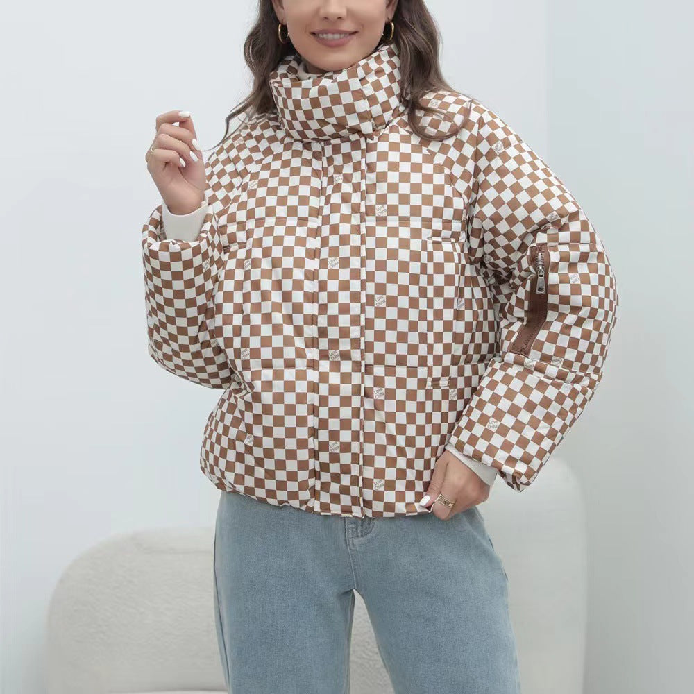 R&B | Damen Steppwindbreaker mit Hohem Kragen
