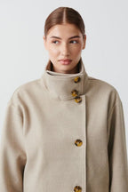 R&B | Klassischer Damen Peacoat mit Langen Ärmeln