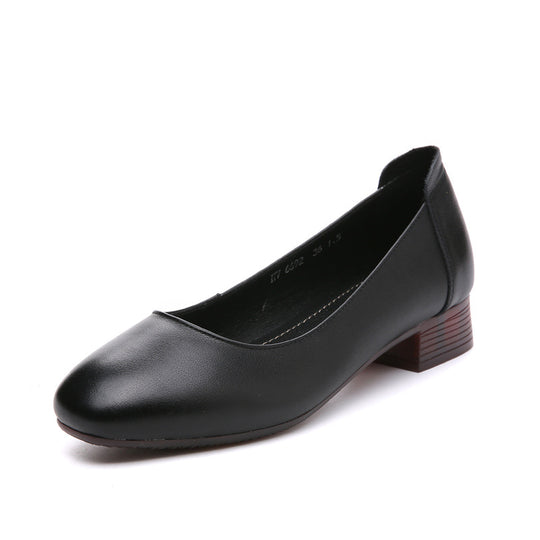 Damen Klassische Ballerinas mit elegantem Blockabsatz und komfortabler Sohle R&B