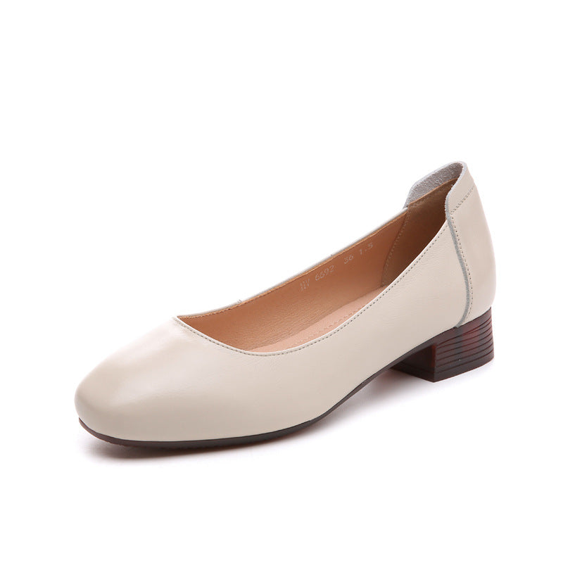 Damen Klassische Ballerinas mit elegantem Blockabsatz und komfortabler Sohle R&B