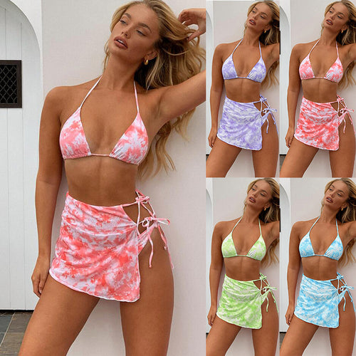 Damen Bikiniset mit verstellbarem Oberteil und luxuriösem Wickelrock R&B