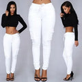 R&B | Hosen Hochgeschnittene Skinny Cargo-Hosen