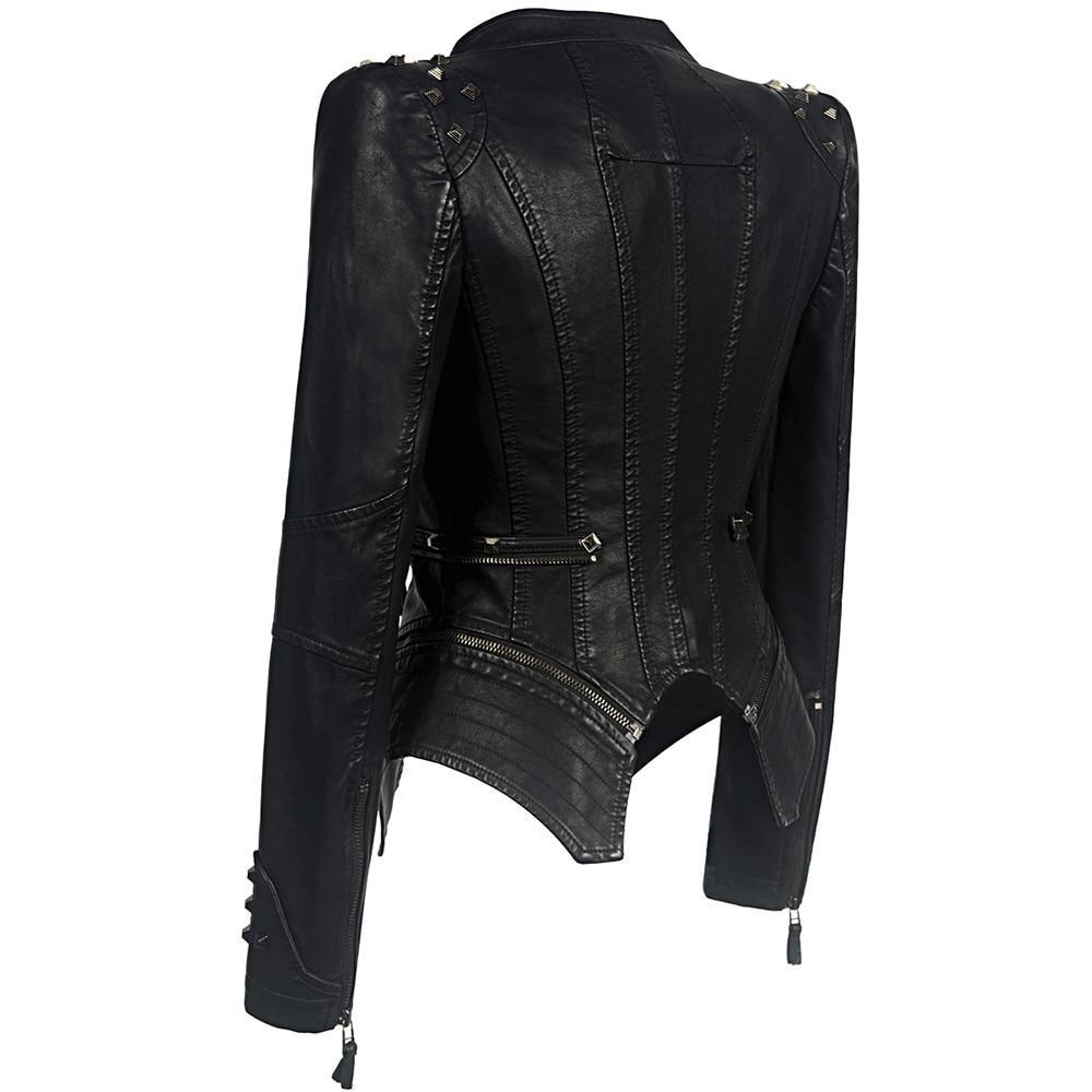 R&B | Bikerjacke für Damen Schlanke Passform