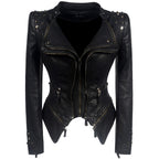 R&B | Bikerjacke für Damen Schlanke Passform