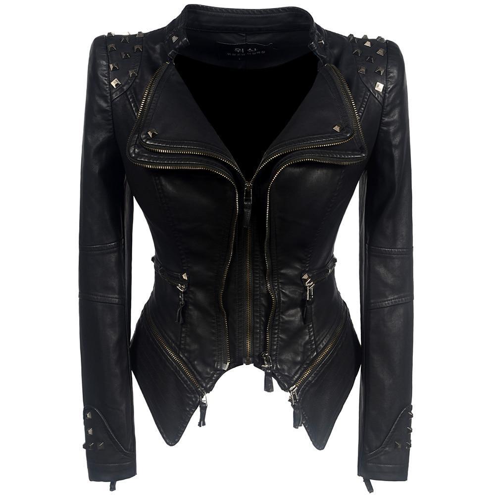R&B | Bikerjacke für Damen Schlanke Passform