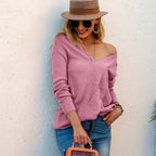 Damen modischer Oversized-Pullover mit stylischem Schulterdesign und raffinierten Details R&B