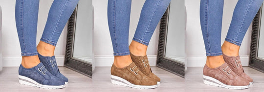 Sneaker Mit Klettverschluss Und Perforation R&B