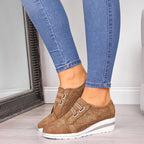 Sneaker Mit Klettverschluss Und Perforation R&B
