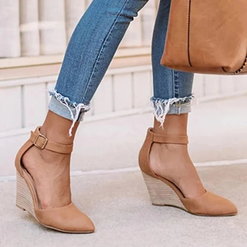 Marineblaue DamenWedges R&B