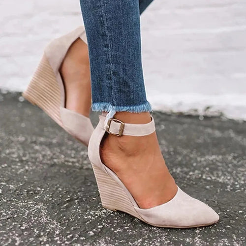 Marineblaue DamenWedges R&B