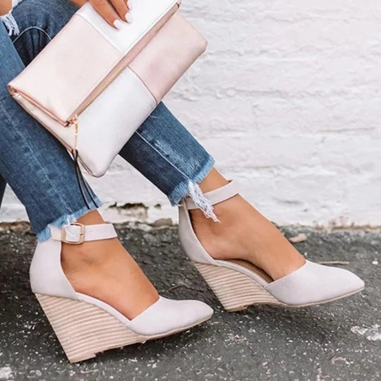Marineblaue DamenWedges R&B