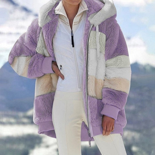 R&B | Fleecejacke mit Kapuze