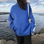R&B | Rollkragenpullover Oversized Fit Weiches Strick Lange Ärmel