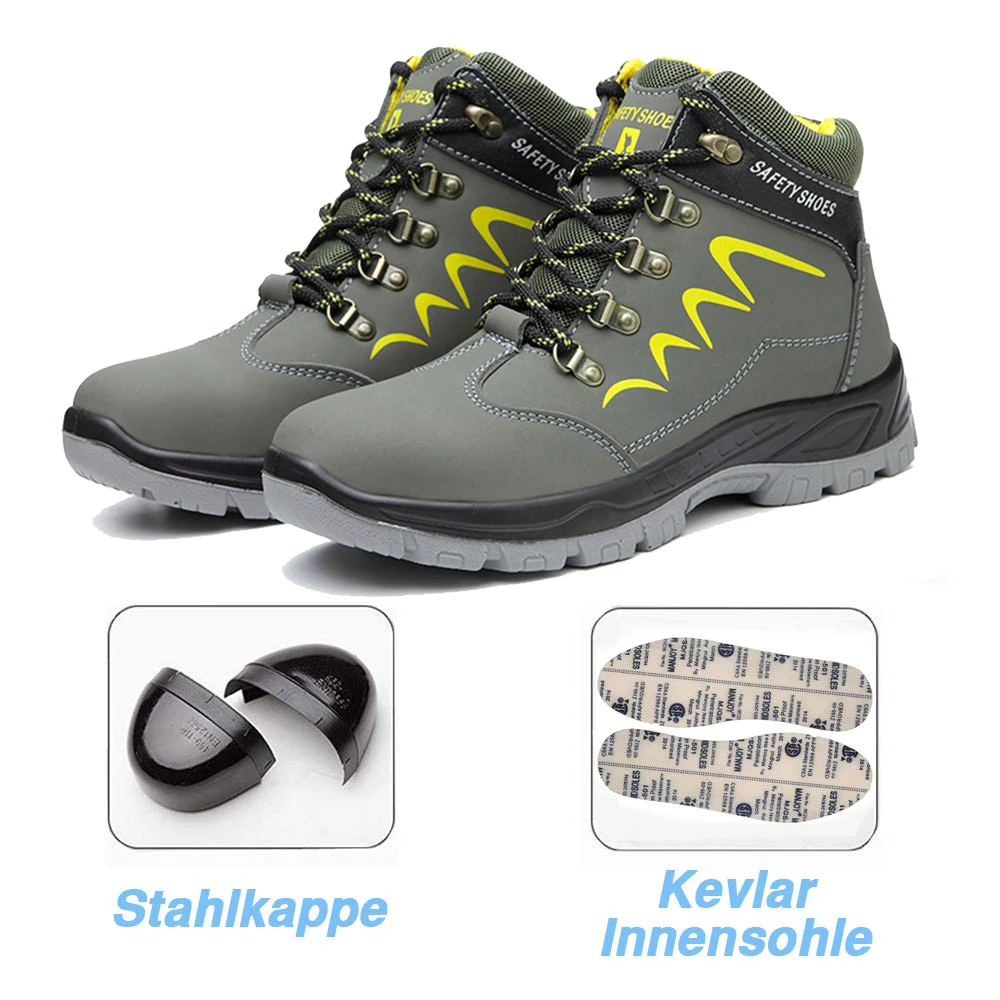 Sicherheit Ankle Schuhe Anti-smashing Stahl Kappe Kappe Stiefel Männer Bau Arbeit stiefel R&B