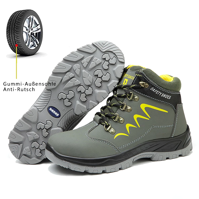Sicherheit Ankle Schuhe Anti-smashing Stahl Kappe Kappe Stiefel Männer Bau Arbeit stiefel R&B