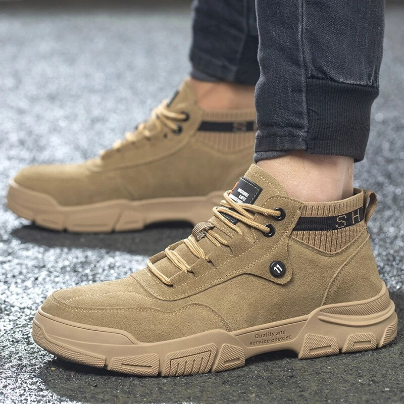 Leicht Stahlkappe Schuhe Berufsschuhe Sportlich Atmungsaktiv Schutzschuhe R&B