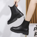 R&B | Retro Stiefel mit Dickem Quadratischen Absatz
