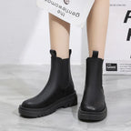 R&B | Retro Stiefel mit Dickem Quadratischen Absatz