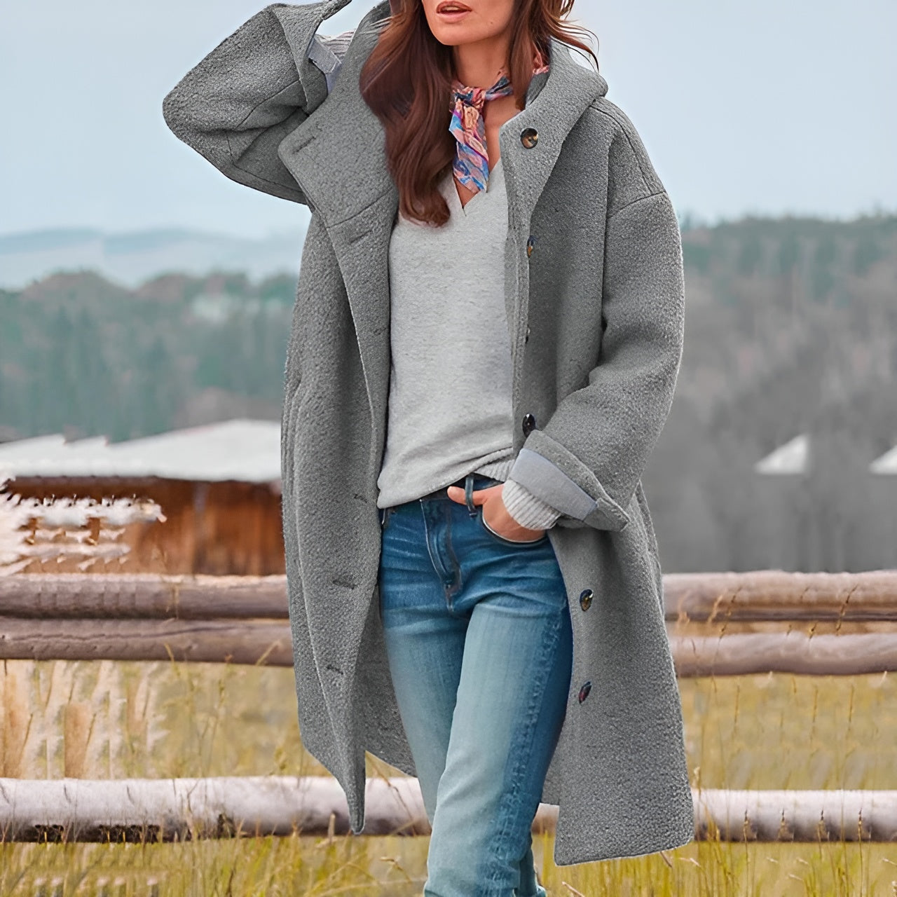 R&B | Entspannte Damenjacke aus Wolle
