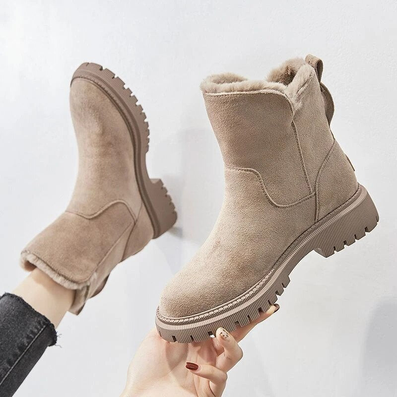R&B | Warme Damenstiefel mit Reißverschluss
