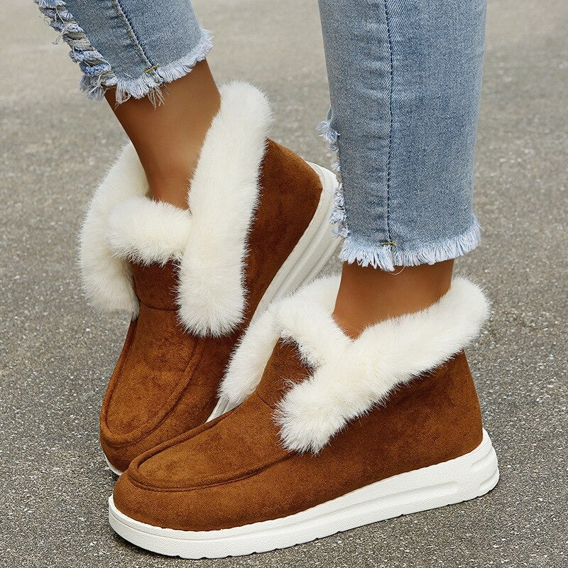 R&B | Bequeme Flauschige Stiefel