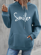 R&B | Hoodie mit Druck Baumwollmischung Lässiger Stil