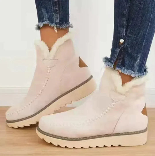 R&B | Damenstiefel Aus Plüschigem Lammfell