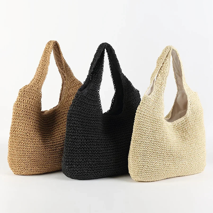 R&B | Marlene Elegante Stroh-Strandtasche
