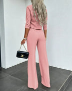 R&B | Elegante Damen Set Mit Crop Top Und Hose