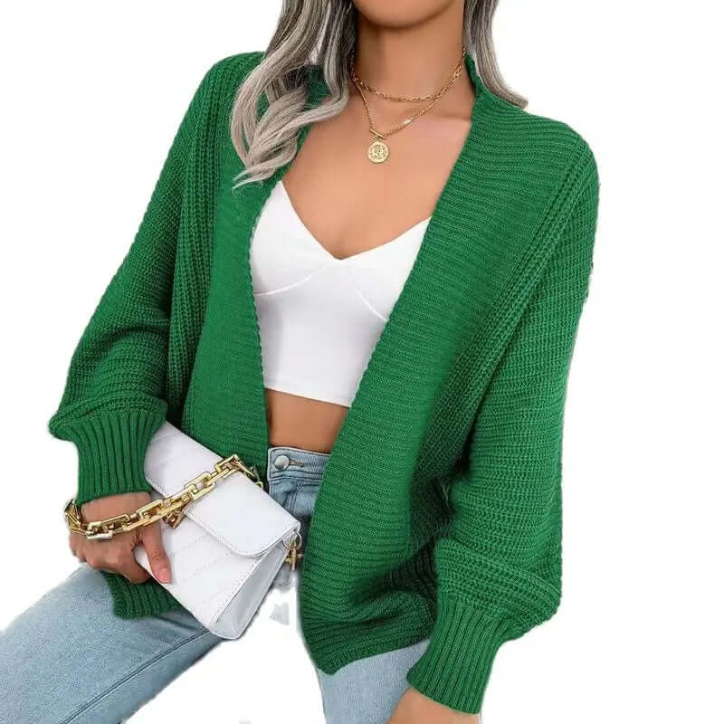 R&B | Strickjacke - Damen Herbst Strick Offen-Front Strickjacke