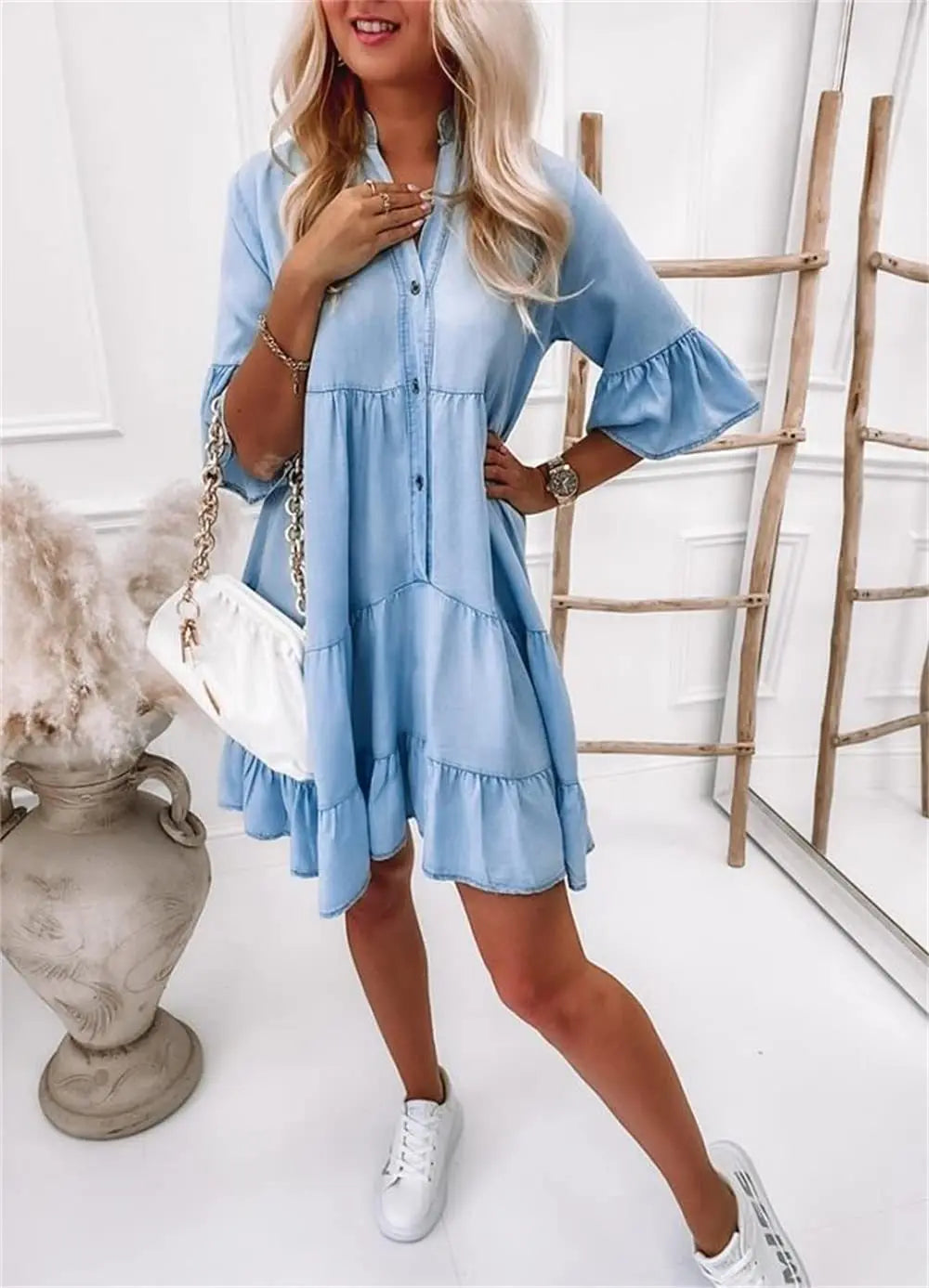 Vielseitiges Jeanskleid Damen