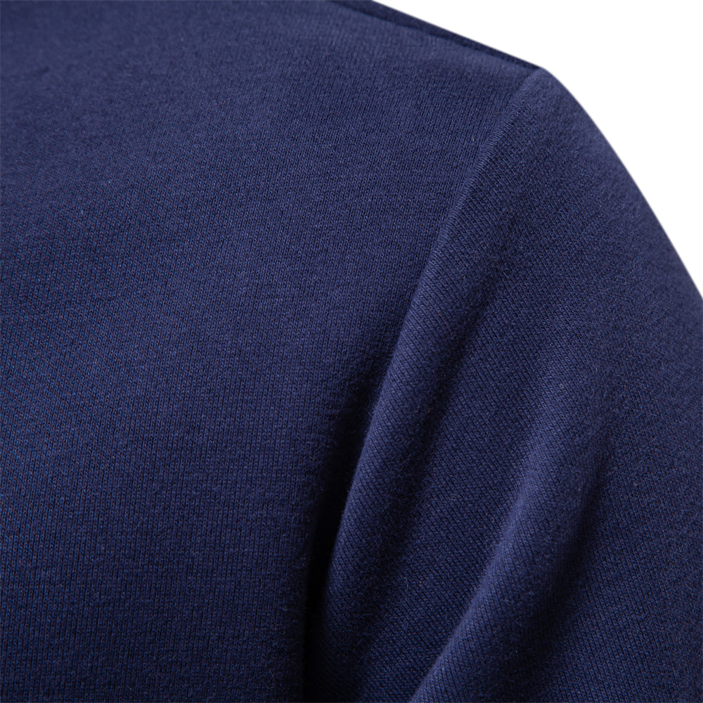R&B | Klassisches Polo Hals Sweatshirt Baumwolle Bequem und Stilvoll