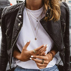 R&B | Damen Freizeit Schwarze Bikerjacke Mit Langen Ärmeln