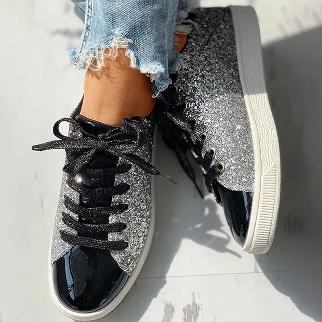 R&B | Luxuriöser Lässiger Glitzer Damenschuh