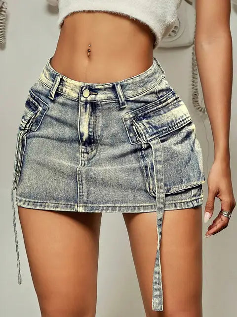 R&B | Denim Minirock