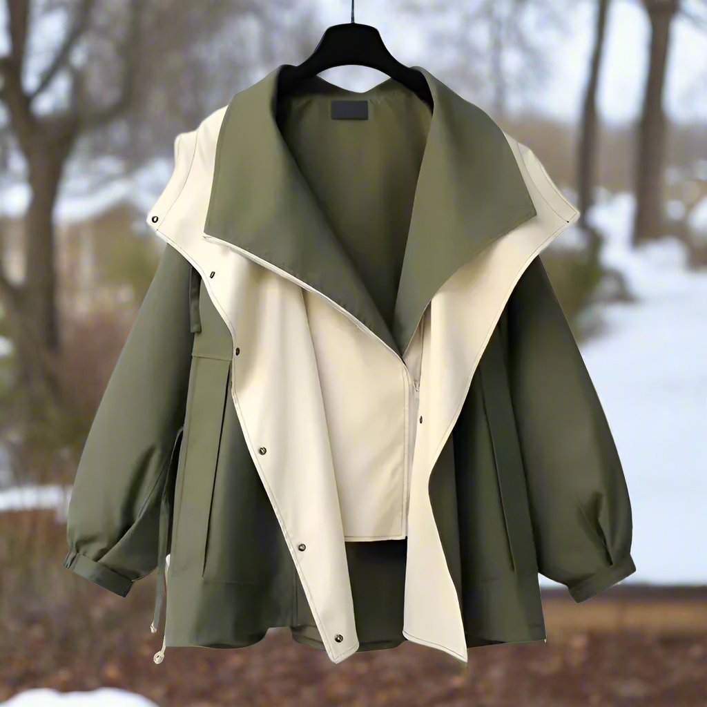R&B | Baumwolljacke - Drapierte Kragen Lässige Passform Jacke