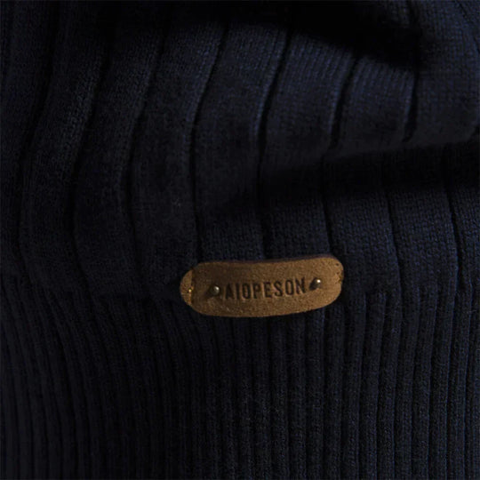 R&B | Strickjacke mit Half-zip Wollmischung Elegant, Warm