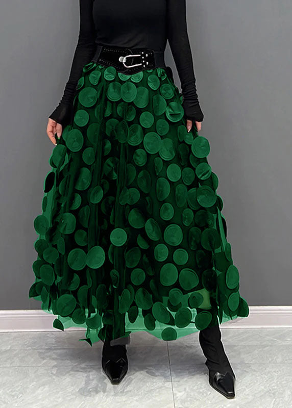 Schicker Damen Rock aus Polka Dot & Tüll-Patchwork | R&B