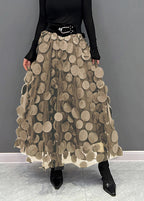 Schicker Damen Rock aus Polka Dot & Tüll-Patchwork | R&B